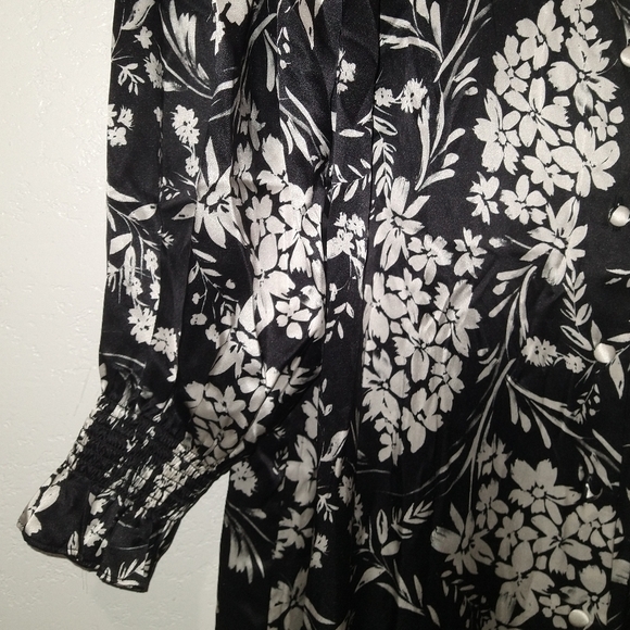 NWT HUNTER BELL NYC Crosby Floral Silk Dress - Picture 9 of 13